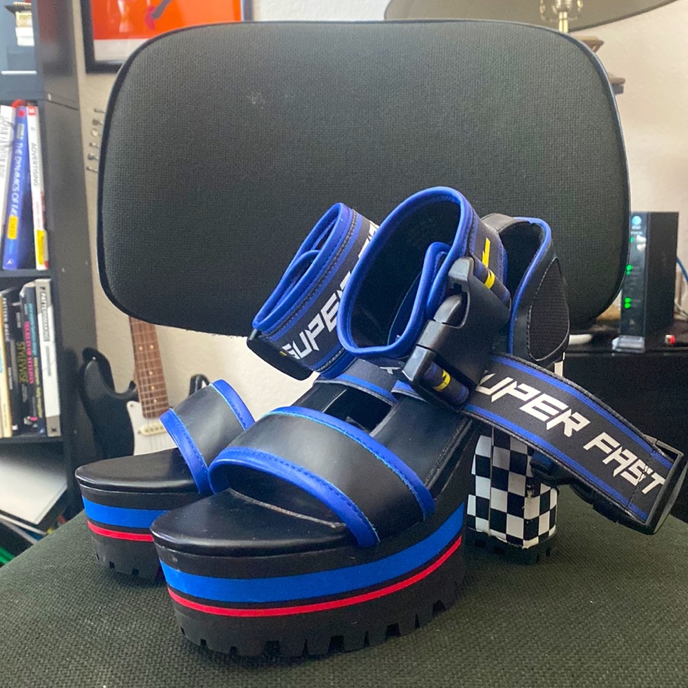 Dolls Kill Current Mood Finish First Moto Heels